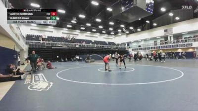 174 lbs 1st Place Match - Austin Simmons, Fresno City College vs Marcos Nava, Victor Valley College