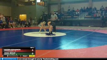 106 lbs Owen Braun, Bismarck St Mary`s vs Hayden Bohannon, Natrona County