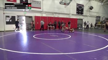149 lbs Quarterfinal - Emilio Medina, Moorpark CCC vs Justin Ayala, Victor Valley College