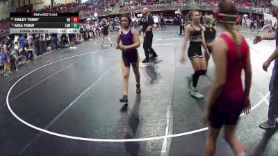 120 lbs Cons. Round 3 - Tinley Terry, Nebraska Boyz vs Aria Thew, Lincoln Girls Wrestling