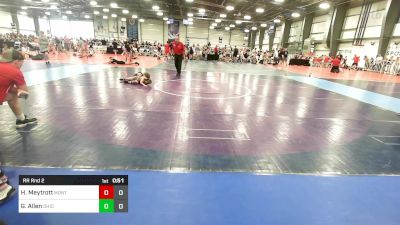 52 lbs Rr Rnd 2 - Hudson Meytrott, Montville vs Grayson Allen, Ohio Titan Grey