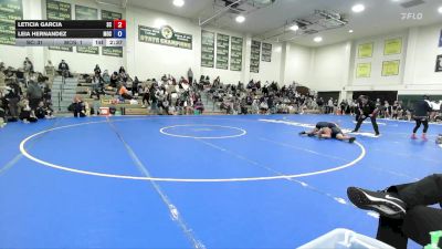 160 lbs Semis & 1st Wrestleback (8 Team) - Leia Hernandez, Menlo Oak Squad vs Leticia Garcia, Snow