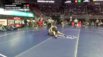 1A-144 lbs Champ. Round 2 - Charlie Christensen, AC/GC vs Blake Rowson, Pleasantville