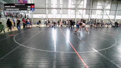 215 lbs Quarters - Daniel Wurl, Washington vs Brendan David, NWWC