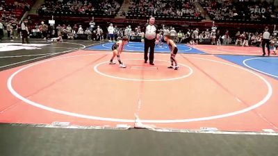 58 lbs Quarterfinal - Jack Cisneros, Skiatook Youth Wrestling 2022-23 vs Logan Foster, Keystone Kids Sand Springs