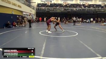 197 lbs Quarterfinal - Nathan Blanco, Mt. San Antonio College vs Ahmad Wahedi, Sacramento City College