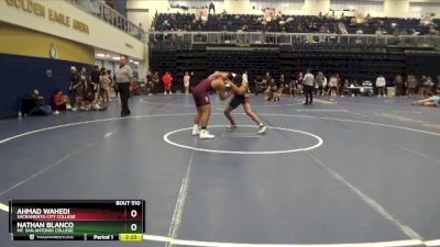 197 lbs Quarterfinal - Nathan Blanco, Mt. San Antonio College vs Ahmad Wahedi, Sacramento City College