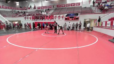 JH 126 lbs Cons. Round 4 - Melody Pendarvis, MIDWEST CITY JH vs Liliana Newton, PERRY JH