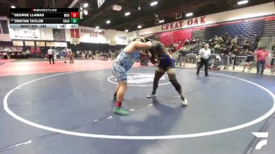 285 lbs Cons. Semi - Tristan Taylor, Charter Oak vs George Llamas, Montclair