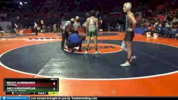 2 lbs Cons. Round 1 - Niko Karamaniolas, Chicago (St. Patrick) vs Rocky Almendarez, Galesburg