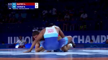 79 kg Quarterfinal - Alik Badtiev, Rus vs Baliyan Gourav, Ind