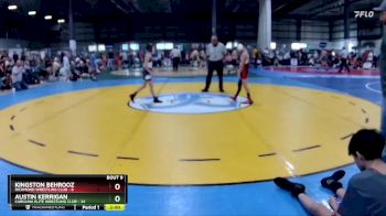 70 lbs Round 3 (6 Team) - Austin Kerrigan, CAROLINA ELITE WRESTLING CLUB vs Kingston Behrooz, RICHMOND WRESTLING CLUB