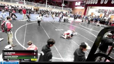 160 lbs Champ. Round 3 - Nathan Booth, Lake City High School vs Ian Burton, Castle Rock