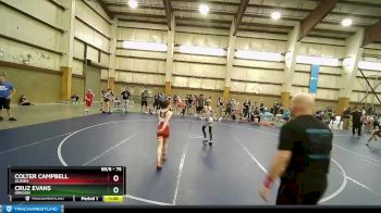 75 lbs Quarterfinal - Cruz Evans, Oregon vs Colter Campbell, Alaska