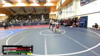 138 lbs Champ. Round 1 - Antonio James, Shiprock vs Seth McDaniels, Bagdad HS