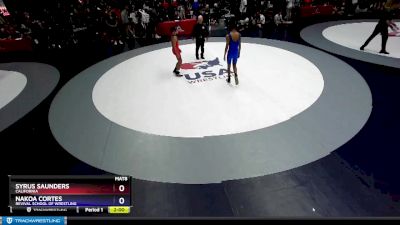 102 lbs Quarterfinal - Syrus Saunders, California vs Nakoa Cortes, Revival School Of Wrestling