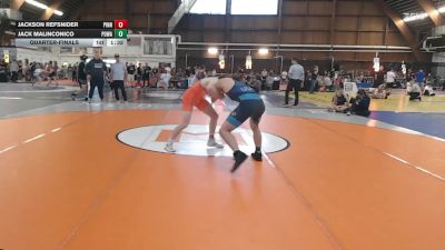 135 lbs Quarterfinal - Jackson Refsnider, Pinnacle/totino-grace High School vs Jack Malinconico, Poway