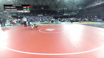 Boys 3A 132 lbs Champ. Round 2 - Ryder Abbott, Ferndale vs Atharv Koganti, Interlake