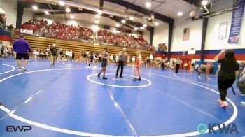 110 lbs Consi Of 4 - Abram Corbett, Fort Gibson Youth Wrestling vs Michael Evans III, Tulsa Blue T Panthers