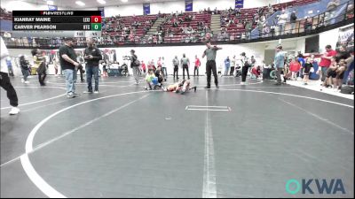 52 lbs Consi Of 16 #1 - KianRay Maine, Lexington Wrestling Club vs Carver Pearson, Hinton Takedown Club