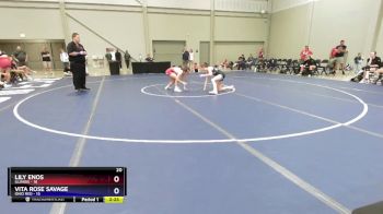 95 lbs Semis & 1st Wrestleback (8 Team) - Lily Enos, Illinois vs Vita Rose Savage, Ohio Red