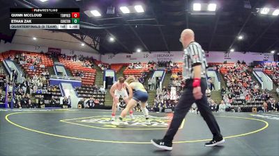 215 lbs Quarterfinals (8 Team) - Ethan Zak, Clarkston HS vs Quinn McCloud, Bedford HS