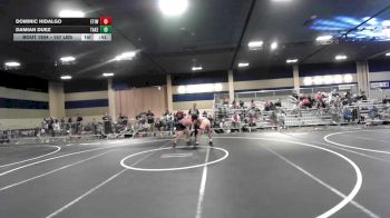 157 lbs Consi Of 32 #1 - Dominic Hidalgo, Etiwanda HS vs Damian Duez, Takedown Express