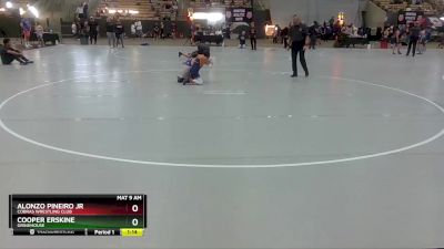 70 lbs Champ. Round 2 - Alonzo Pineiro Jr, Cobras Wrestling Club vs Cooper Erskine, Grindhouse