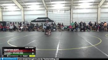 56/60 Cons. Round 1 - Sebastian Scott, Reed City Youth Wrestling Club vs Maxwell Golden (56), Bay County