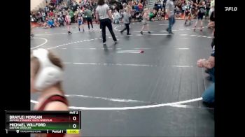 55 lbs Quarterfinal - Braylei Morgan, Buford Stingers Youth Wrestlin vs Michael Willford, Gaston Grizzlies