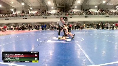 70B Champ. Round 1 - Kaizer Geoppinger, Lathrop Youth Wrestling Club vs Everett O`Dell, Repmo Wrestling Club