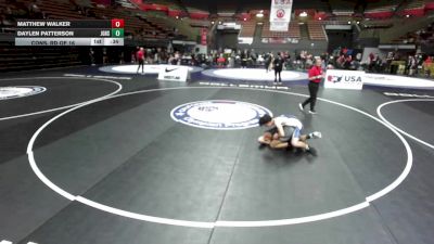 138 lbs Cons. Rd Of 16 - Matthew Walker vs Daylen Patterson, Justin Garza High School Wrestling