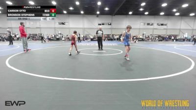 58 lbs Rr Rnd 1 - Carson Otto, MOJO 9U vs Bronson Stephens, Texas Thunder