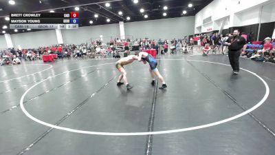 132 lbs Brett Crowley, California Silver vs Mayson Young, Georgia