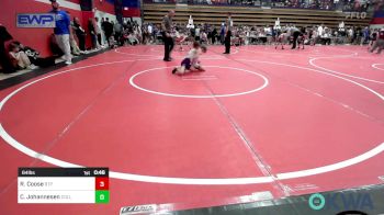 64 lbs Rr Rnd 3 - Ryan Coose, Tulsa Blue T Panthers vs Caleb Johannesen, Collinsville Cardinal Youth Wrestling