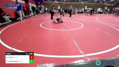 64 lbs Rr Rnd 3 - Ryan Coose, Tulsa Blue T Panthers vs Caleb Johannesen, Collinsville Cardinal Youth Wrestling