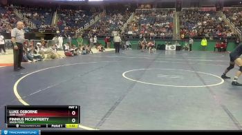 3A 144 lbs 1st Place Match - Luke Osborne, Ashe County vs Finnius McCafferty, Union Pines