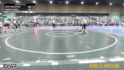 37 lbs Quarterfinal - Olive Yang-Elson, Summit Wrestling Academy vs Canton Cargill, OKWA