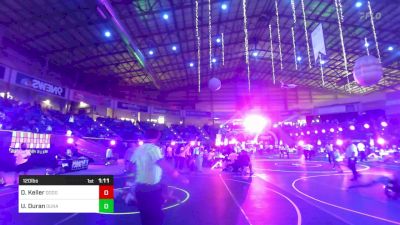 120 lbs Round Of 32 - Declan Keller, Dodge City TC vs Urijah Duran, Duran Elite