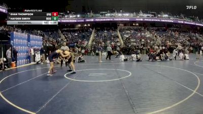 3A 144 lbs Semifinal - Hayden Smith, White Oak High School vs Evan Thompson, Union Pines