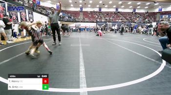 43 lbs Quarterfinal - TeeJay Henry, Comanche Takedown Club vs Nolan Ortiz, Lions Wrestling Academy