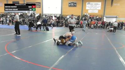 113 lbs Round Of 16 - Devon Mateo, West Springfield vs Treydan Beam, Xavier