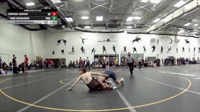 133 lbs Quarterfinal - Ben Edwards, Trine vs Joshua Novak, Baldwin Wallace