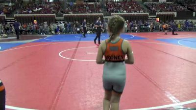 62 lbs Quarterfinal - Maybelle Larson, Manhattan Wrestling Club vs Rheegan Johnston, Frenchtown Wrestling Club