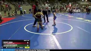 46 lbs Cons. Semi - Wyatt Vann, Madill Takedown Club vs Cayson Buchanan, Lions Wrestling Academy