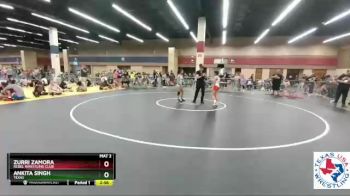 100 lbs 1st Place Match - Zurri Zamora, Rebel Wrestling Club vs Ankita Singh, Texas