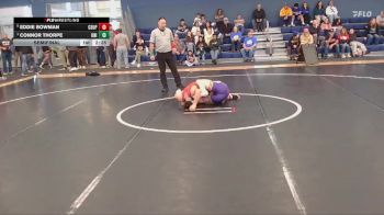 141 lbs Semifinal - Connor Thorpe, Northern Iowa vs Eddie Bowman, Colorado State University - Pueblo
