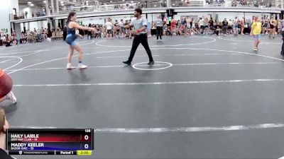 138 lbs Round 4 (8 Team) - Haily Laible, Grit Mat Club vs Maddy Keeler, RaZor GWC