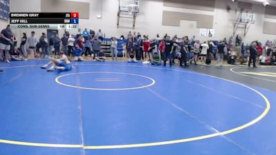 132 lbs Cons. Sub-semis - Brennen Gray, Jimenez Trained Academy vs Jeff Hill, Idaho