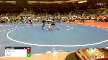 83 lbs Round Of 32 - Ariah Mills, Roundtree Wrestling Academy vs Trevor Cole, Eierman Elite